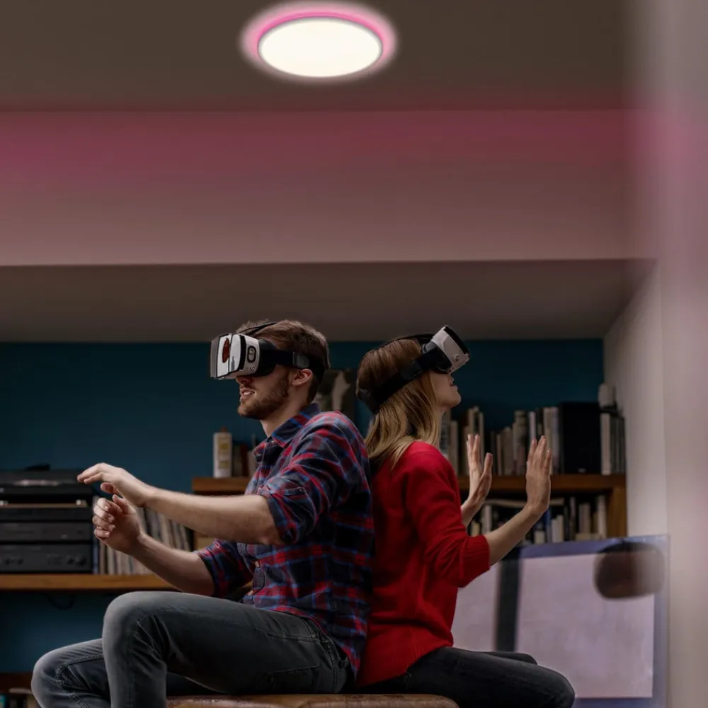 LEDVANCE SMART+ WiFi Orbis Ultra Slim Baggrundsbelysning, Ø24cm sort