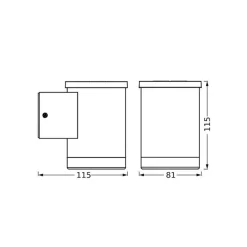 LEDVANCE Solar LED udendørs væglampe Endura Style Qxford