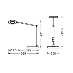 LEDVANCE SUN@Home Panan Desk Disc, bord, sort^LEDVANCE SMART+ New