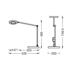 LEDVANCE SUN@Home Panan Desk Disc, bord, hvid^LEDVANCE SMART+ Best