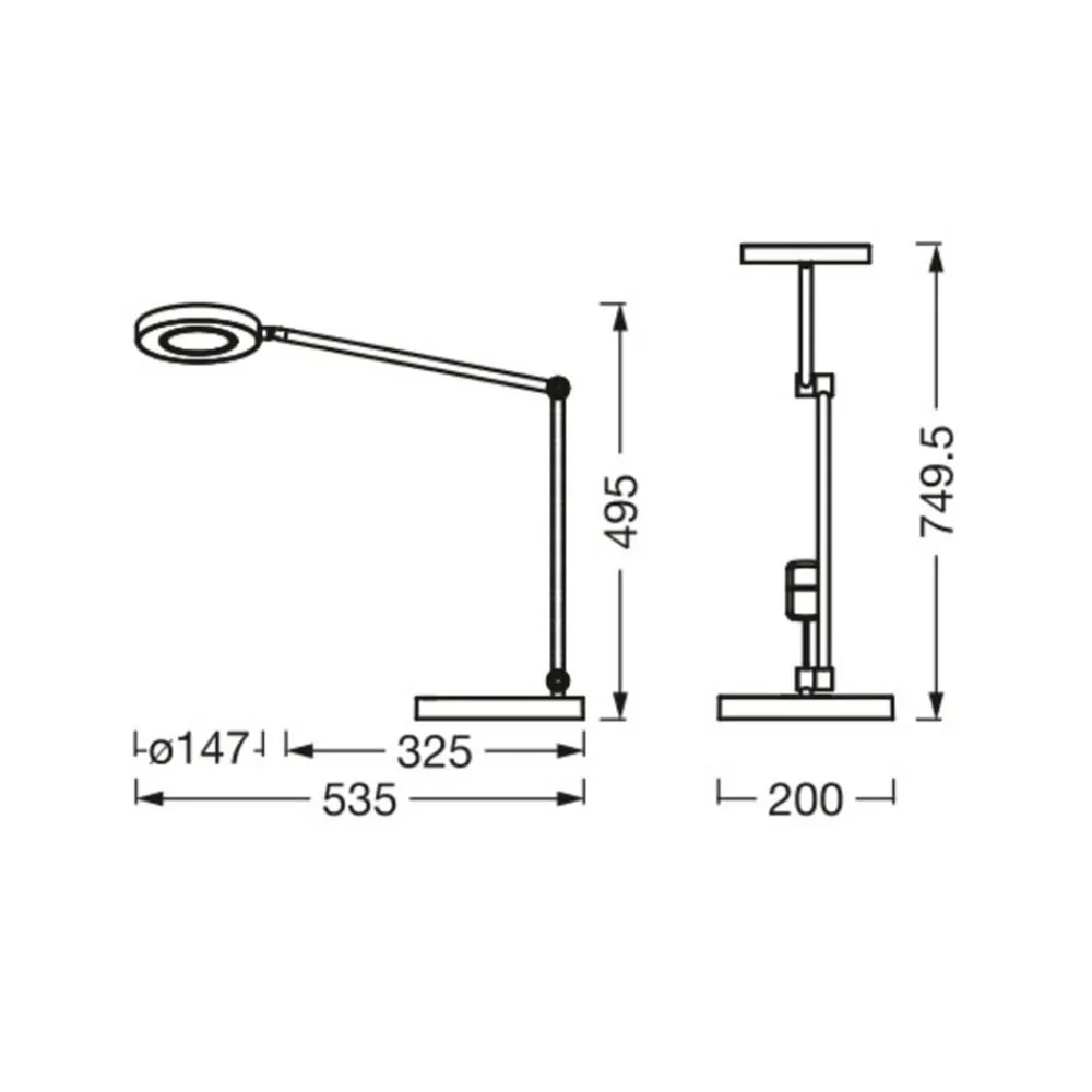 LEDVANCE SUN@Home Panan Desk Disc, bord, hvid^LEDVANCE SMART+ Best