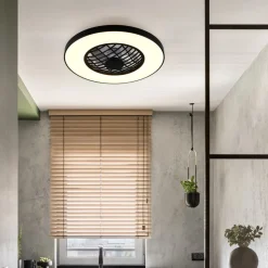 Reality Leuchten LED-ventilator Linköping lydløs CCT RGB fjernbetjening højttaler