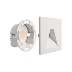 Deko-Light LED-vægindbygningslampe SET Alwaid, hvid 8 x 8 cm vinkel 2.700 K