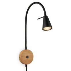 Briloner Væglamper|Væglamper>LED-væglampe 2180015 med trædetalje