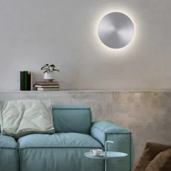 LED-væglampe batteri Puntua Ø 25 cm aluminium^Paul Neuhaus