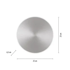 LED-væglampe batteri Puntua Ø 25 cm aluminium^Paul Neuhaus