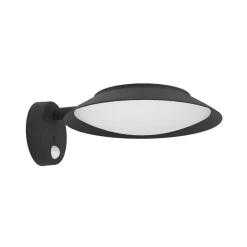 LED-væglampe Cerrisi, bredde 10,5 cm, sort, sensor^EGLO Hot