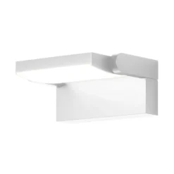 LED-væglampe 9110, hvid, bredde 21 cm, metal, IP54^CMD Online