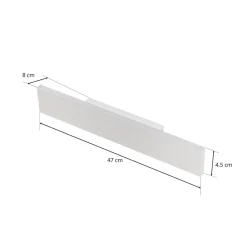 Trio Lighting LED-væglampe Concha 47 cm, hvid