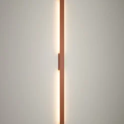 LED-væglampe Demi L, teglrød, aluminium, højde 144 cm, IP54^Nowodvorski Lighting Discount