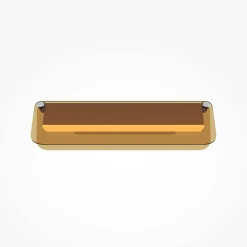 LED-væglampe FLAT, ravfarvet/messing, bredde 30 cm, glas/metal^Maytoni Online