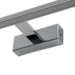 TK Lighting LED-væglampe Gallery kromfarvet metal bredde 41,5 cm IP44