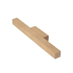 LED-væglampe i træ Teo, fyr, 46 cm, 3000 K^TK Lighting