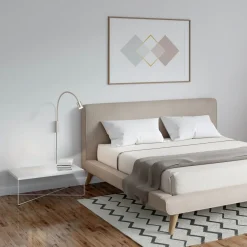 LED-væglampe Justi, nikkelfarvet, højde 52 cm, metal^FISCHER & HONSEL Hot