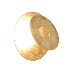 LED-væglampe Leano, rund linse, guld, indirekte^Trio Lighting Outlet
