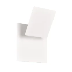 Trio Lighting LED-væglampe Mio, firkantet linse, mat hvid, indirekte