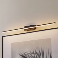 MCJ LED-væglampe Miroir 80 cm sort 4000K