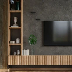 Nowodvorski Lighting Væglamper|Væglamper>LED-væglampe Motive M, 80 cm bred, sort, metal