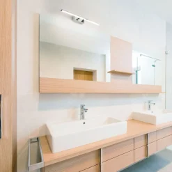 LED-væglampe Nala, krom, bredde 50 cm^Fabas Luce Best