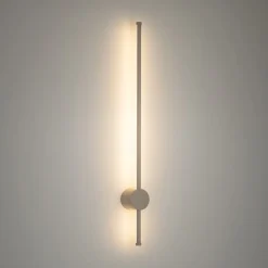 Nowodvorski Lighting LED-væglampe Orla M, sand, aluminium, højde 97 cm