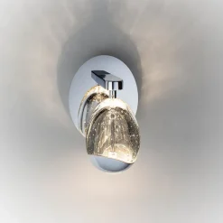 LED-væglampe Rocio, metal, glas, 1-lys, krom^Schuller Valencia Clearance