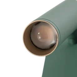 Argon LED-væglampe Rulo, grøn, stål, 3000 K