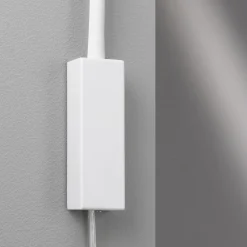 FISCHER & HONSEL LED-væglampe Sten, hvid, højde 61 cm, gestusstyring