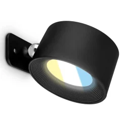 LED-væglampe Tari, sort, CCT, touchdæmper, USB^Briloner Hot