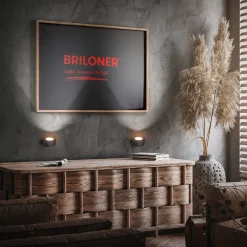 LED-væglampe Tari, sort, CCT, touchdæmper, USB^Briloner Hot