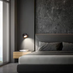 LED-væglampe Tari, sort, CCT, touchdæmper, USB^Briloner Hot