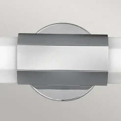 LED-væglampe til badeværelset Facet Dual, krom, 2 lyskilder, bredde 66 cm^Quintiesse Clearance