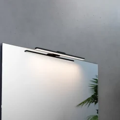 LED-væglampe til badeværelset Modena IP44 sort, 4.000 K, bredde 40 cm^MCJ Discount