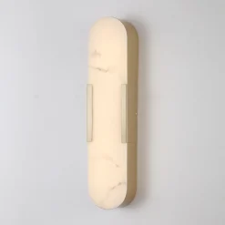 LED-væglampe til badeværelset Opaline Højde 50 cm guldfarvet metal/harpiks^Searchlight Outlet