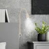 LED-væglampe Tuso, beige, sengemontering, metal, fleksibel arm^Briloner Discount