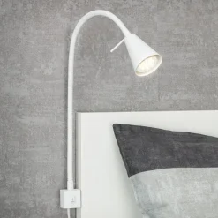 Briloner Underskabsbelysning|Væglamper>LED-væglampe Tuso, hvid, sengemontering, metal