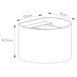 Lucide Væglamper|Væglamper>LED-væglampe Xio, rund, antik messing