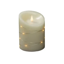 Konstsmide Christmas Dekorationsbelysning|Julepynt>LED-vokslys creme Lysfarve rav Højde14cm