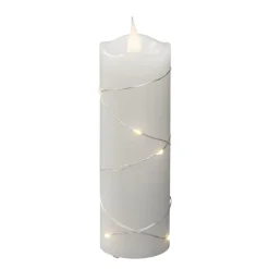 Konstsmide Christmas Dekorationsbelysning|Julepynt>LED-vokslys hvid Lysfarve varm hvid 15,2 cm