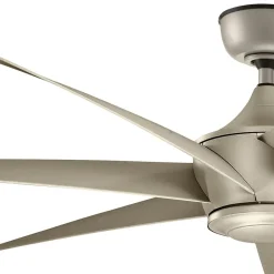 KICHLER Loftventilatorer>Lehr loftventilator, IP44, antik sølv