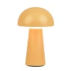 Reality Leuchten Lennon LED-bordlampe, IP44, batteri, Touchdim gul