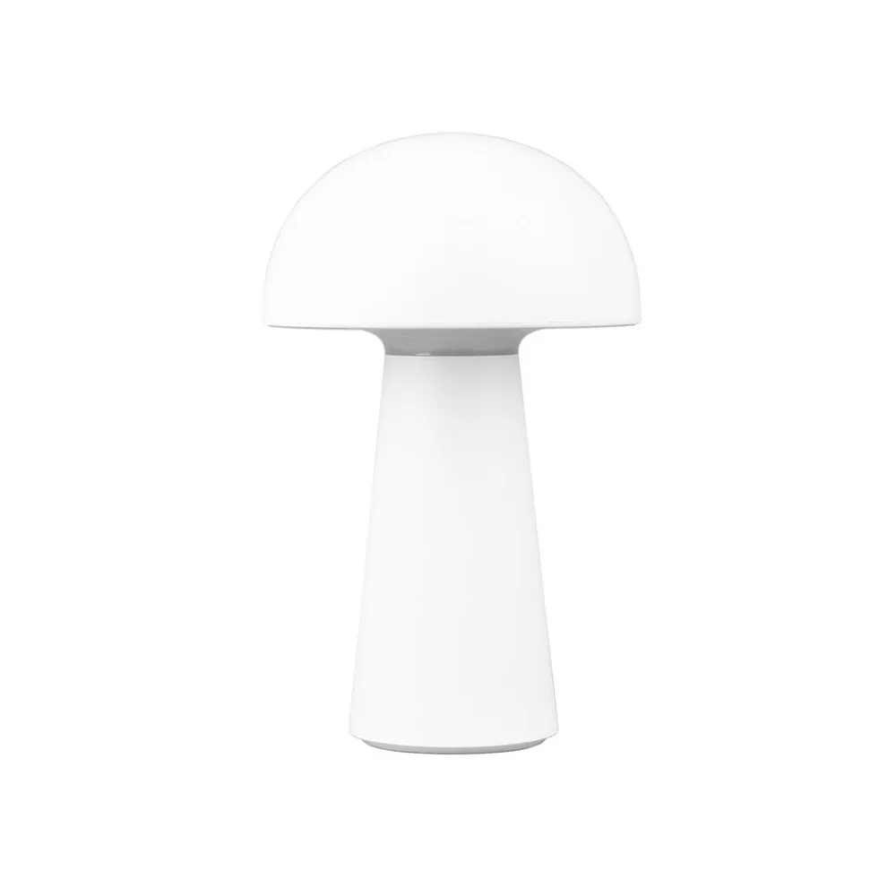 Reality Leuchten Dekorationsbelysning|Terrassebelysning>Lennon LED-bordlampe, IP44, batteri, Touchdim hvid