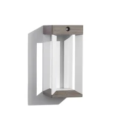 Les Jardins Solcelle Lampe Med Sensor|Væglampe Med Sensor>LED-solcellelampe Teckalu, grå/hvid, 33 cm