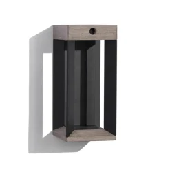 Les Jardins LED-solcellelampe Teckalu, grå/sort