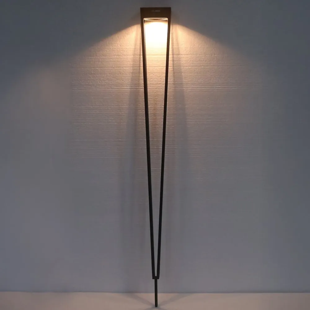 Les Jardins Solcellelamper|Udendørs Spot>LED-solcellelampe Tinka, corten, 90 cm, jordspyd