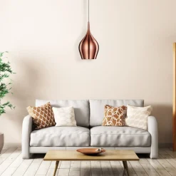 Levende pendel Ø 12 cm, metallic pink^Searchlight Best