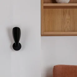 Liggera væglampe, sort, stål, bredde 10,3 cm^FARO BARCELONA