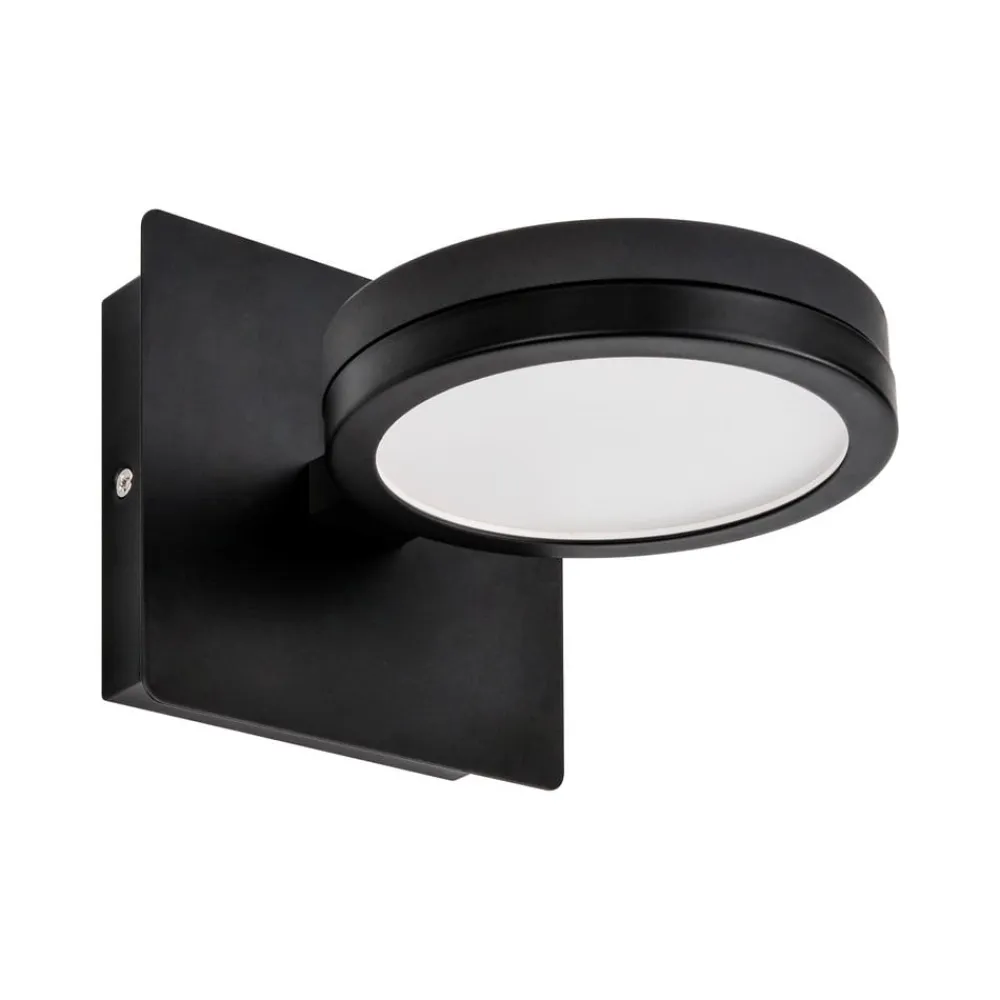 LIGHTME Aqua down LED-væglampe 1 lyskilde sort