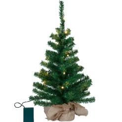 STAR TRADING Julepynt|Juletræer>Lille LED træ Toppy i lærredssæk