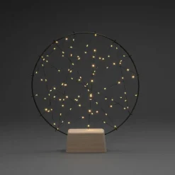 Lille ring LED-silhuet med træfod^Konstsmide Christmas