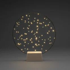 Lille ring LED-silhuet med træfod^Konstsmide Christmas